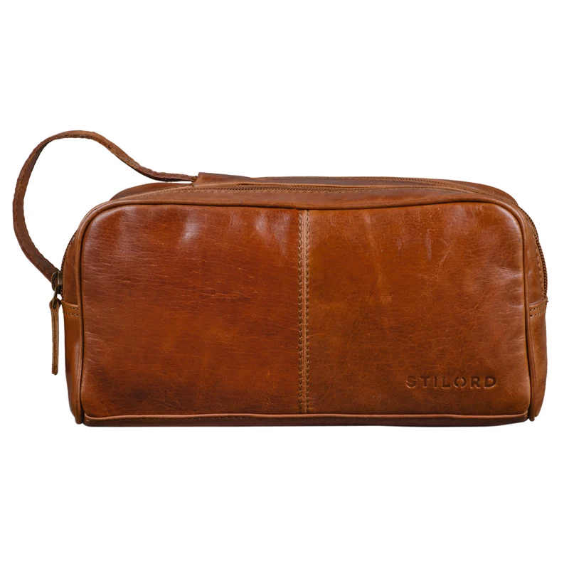 "Valentin" Kulturtasche Herren Damen Leder