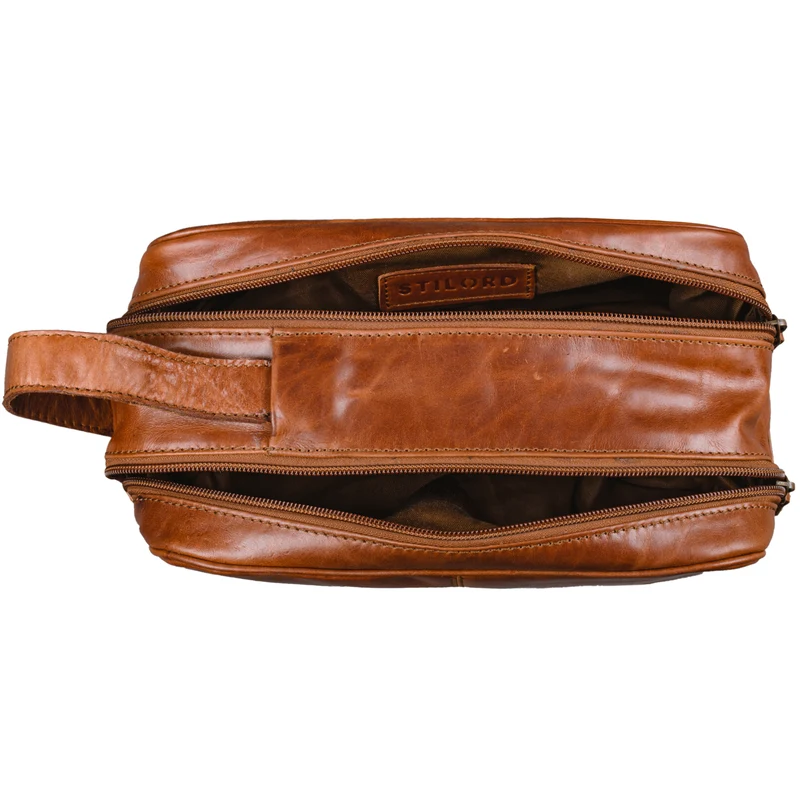 "Valentin" Kulturtasche Herren Damen Leder