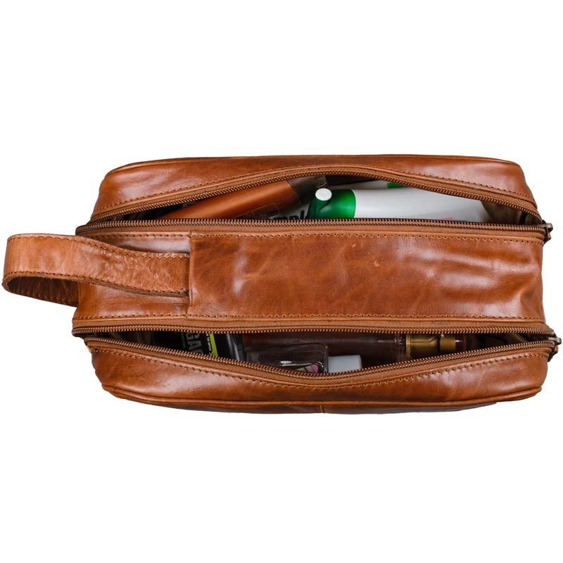 "Valentin" Kulturtasche Herren Damen Leder