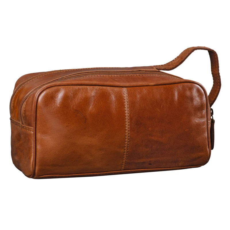 "Valentin" Kulturtasche Herren Damen Leder