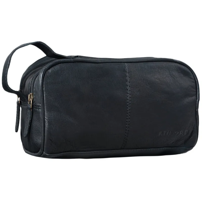 "Valentin" Kulturtasche Herren Damen Leder