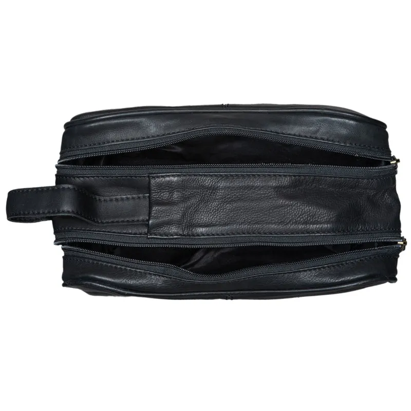 "Valentin" Kulturtasche Herren Damen Leder