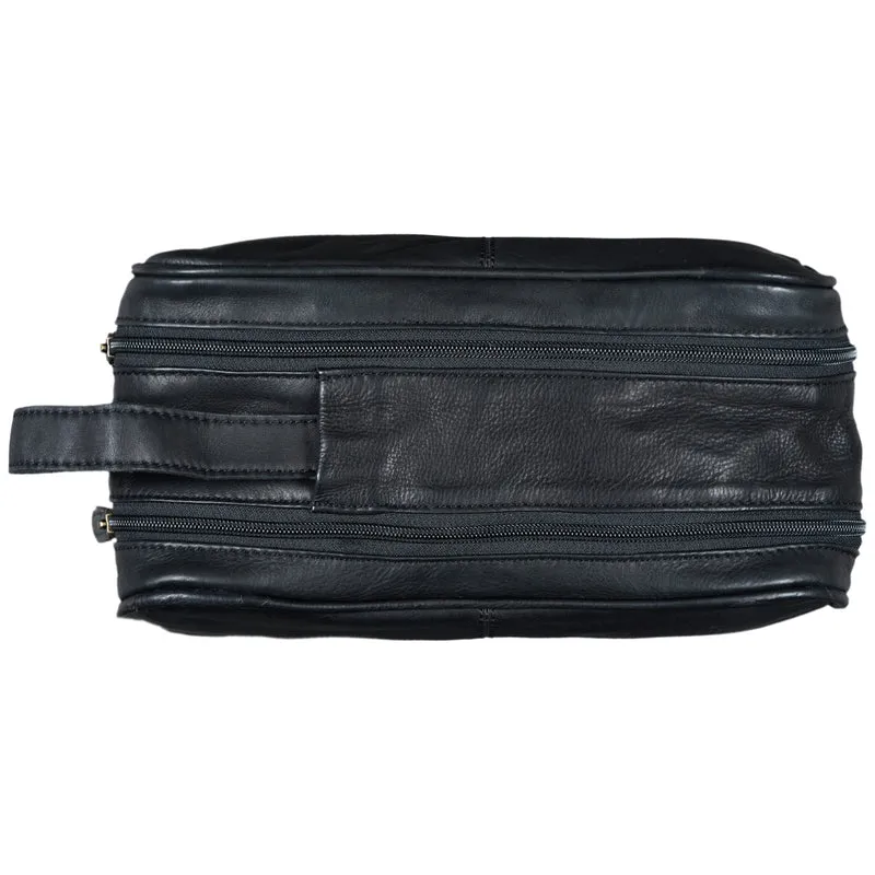 "Valentin" Kulturtasche Herren Damen Leder