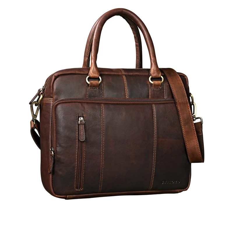 "Adam" Vintage Laptoptasche 13,3 Zoll Leder