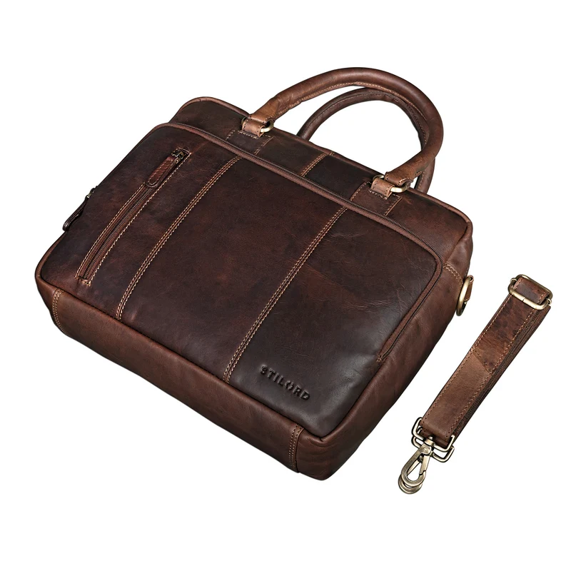 "Adam" Vintage Laptoptasche 13,3 Zoll Leder