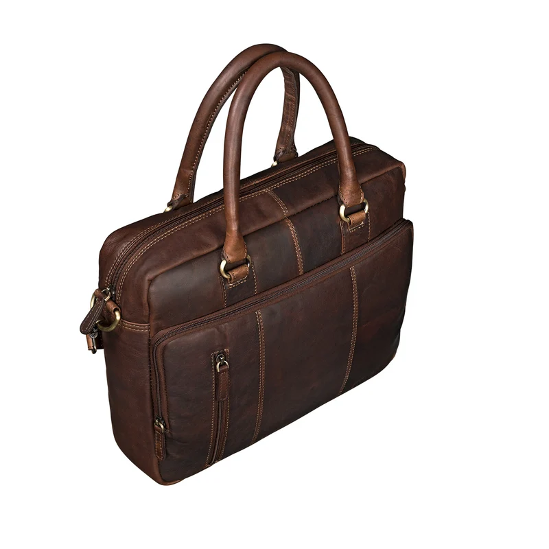 "Adam" Vintage Laptoptasche 13,3 Zoll Leder