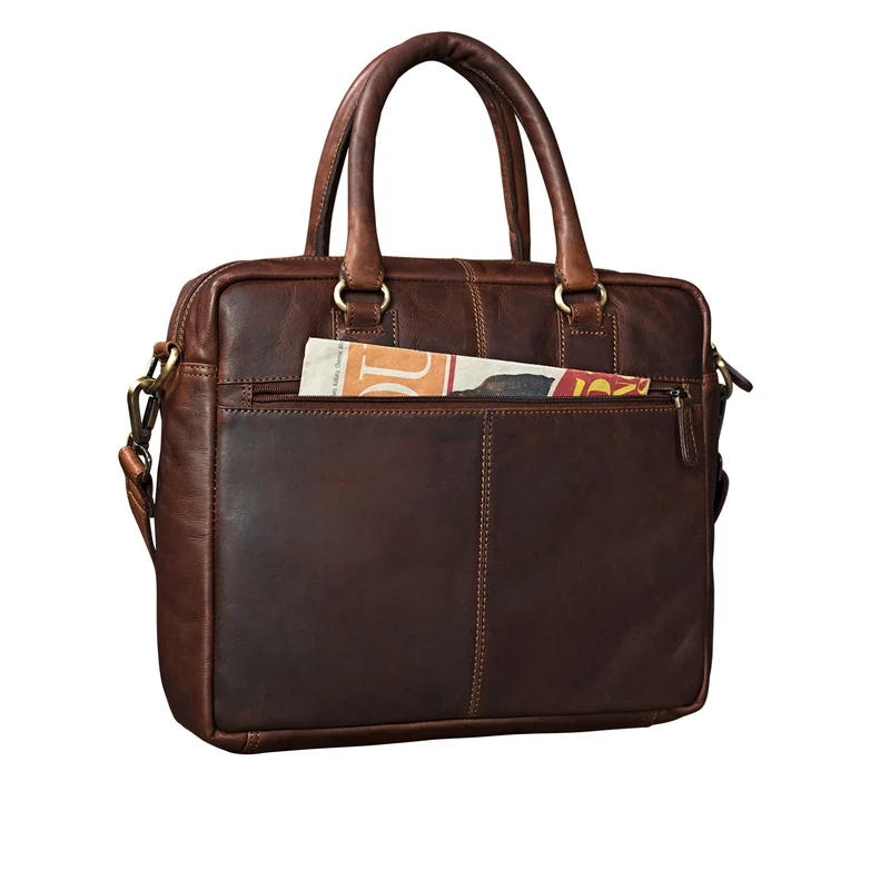 "Adam" Vintage Laptoptasche 13,3 Zoll Leder