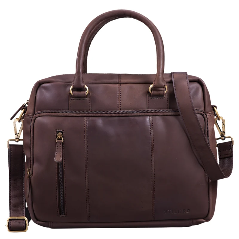 "Adam" Vintage Laptoptasche 13,3 Zoll Leder