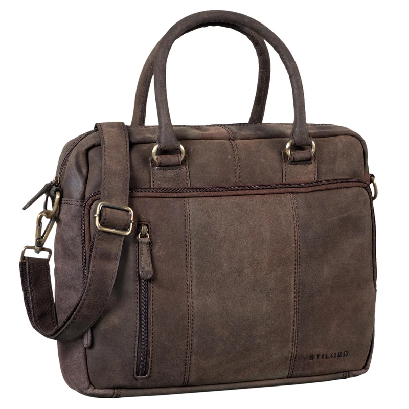 "Adam" Vintage Laptoptasche 13,3 Zoll Leder