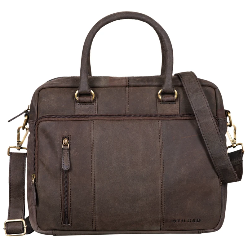 "Adam" Vintage Laptoptasche 13,3 Zoll Leder
