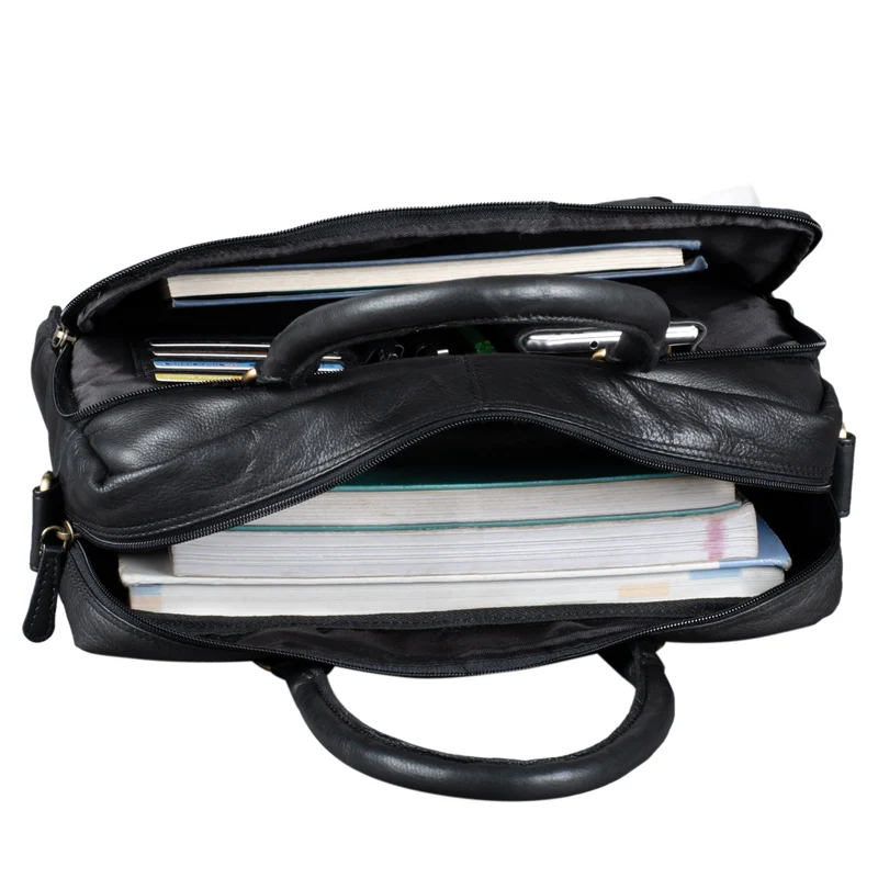 "Adam" Vintage Laptoptasche 13,3 Zoll Leder