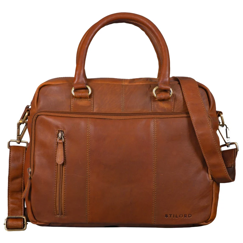 "Adam" Vintage Laptoptasche 13,3 Zoll Leder