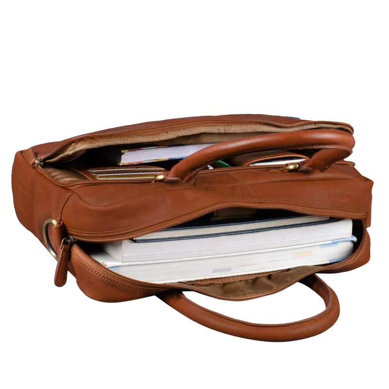 "Adam" Vintage Laptoptasche 13,3 Zoll Leder