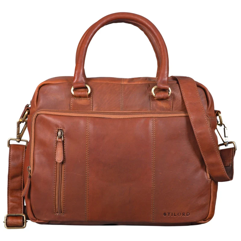 "Adam" Vintage Laptoptasche 13,3 Zoll Leder