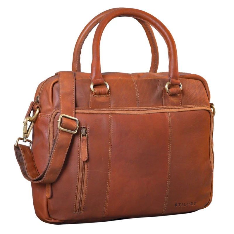 "Adam" Vintage Laptoptasche 13,3 Zoll Leder