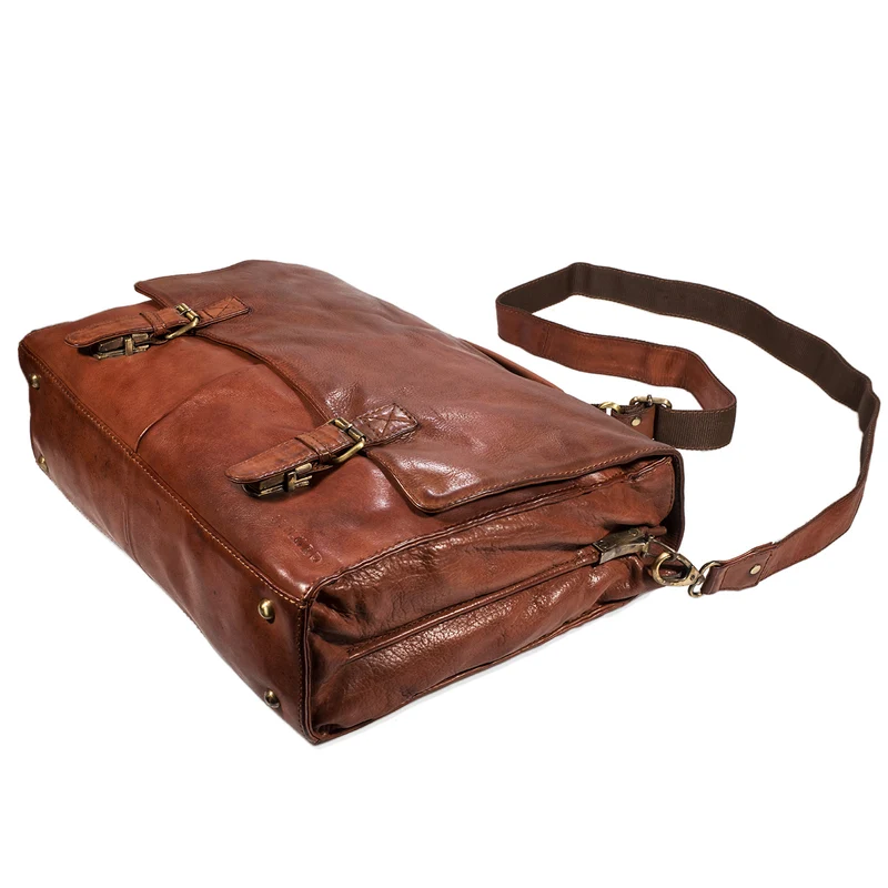 "Richard" Klassische Aktentasche Leder Used Look
