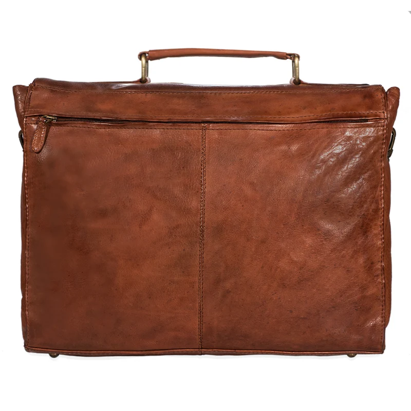 "Richard" Klassische Aktentasche Leder Used Look