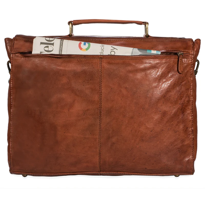 "Richard" Klassische Aktentasche Leder Used Look