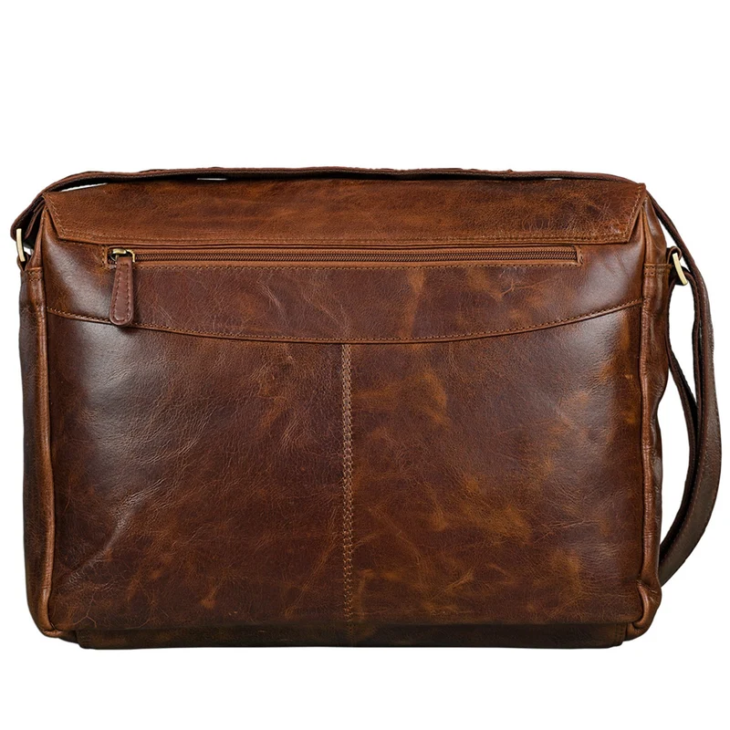 15,6 Zoll Laptoptasche Antik Leder braun