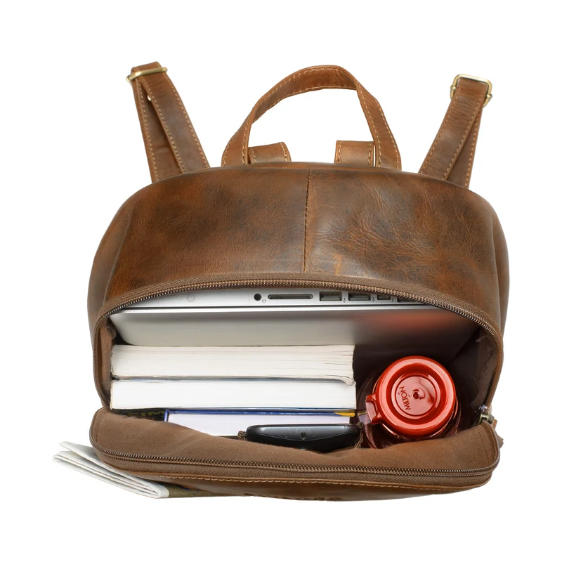 "Conner" Leder-Rucksack Vintage groß