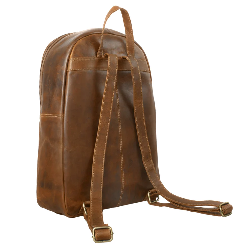 "Conner" Leder-Rucksack Vintage groß