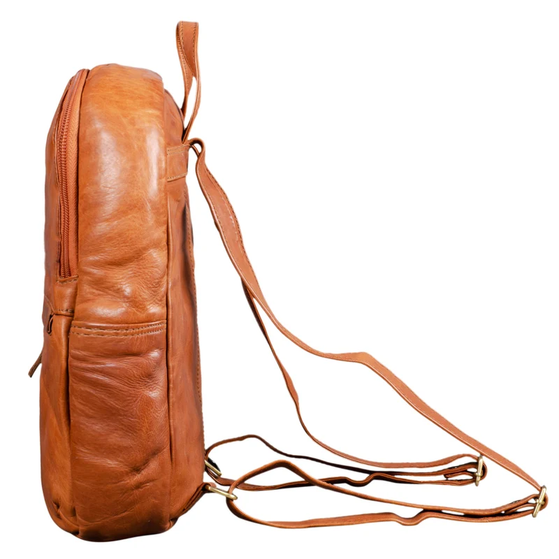 "Conner" Leder-Rucksack Vintage groß