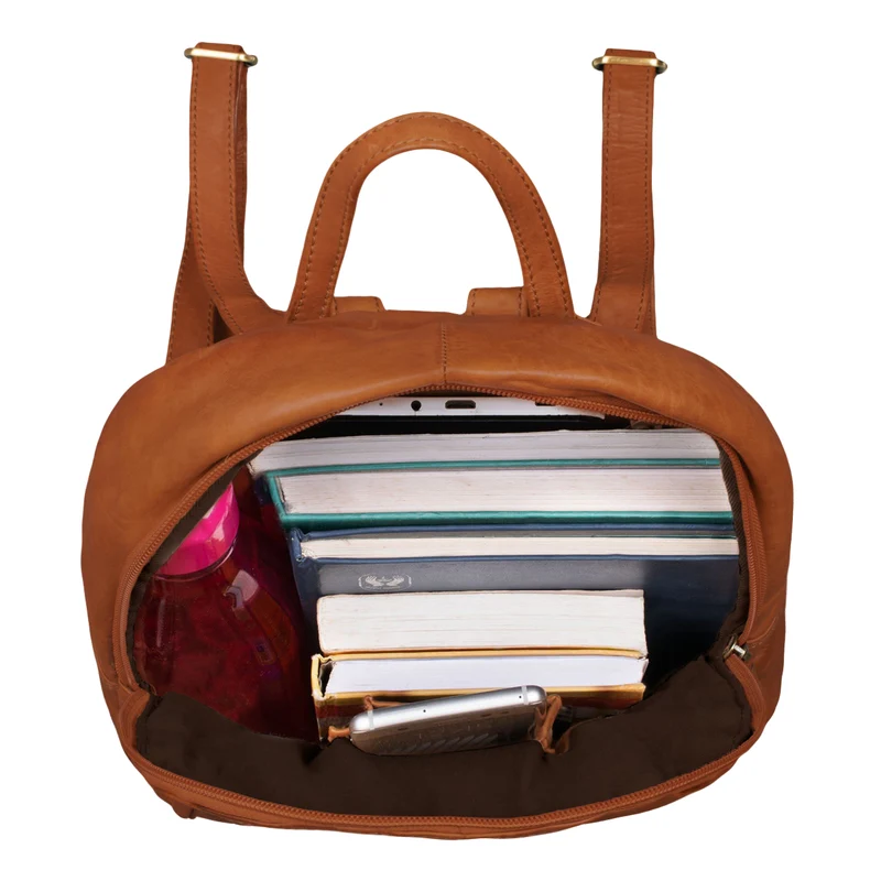 "Conner" Leder-Rucksack Vintage groß