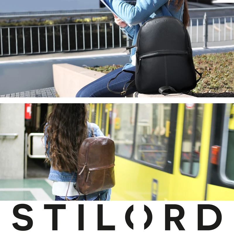 "Conner" Leder-Rucksack Vintage groß