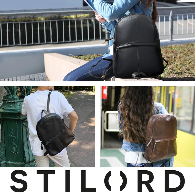 "Conner" Leder-Rucksack Vintage groß