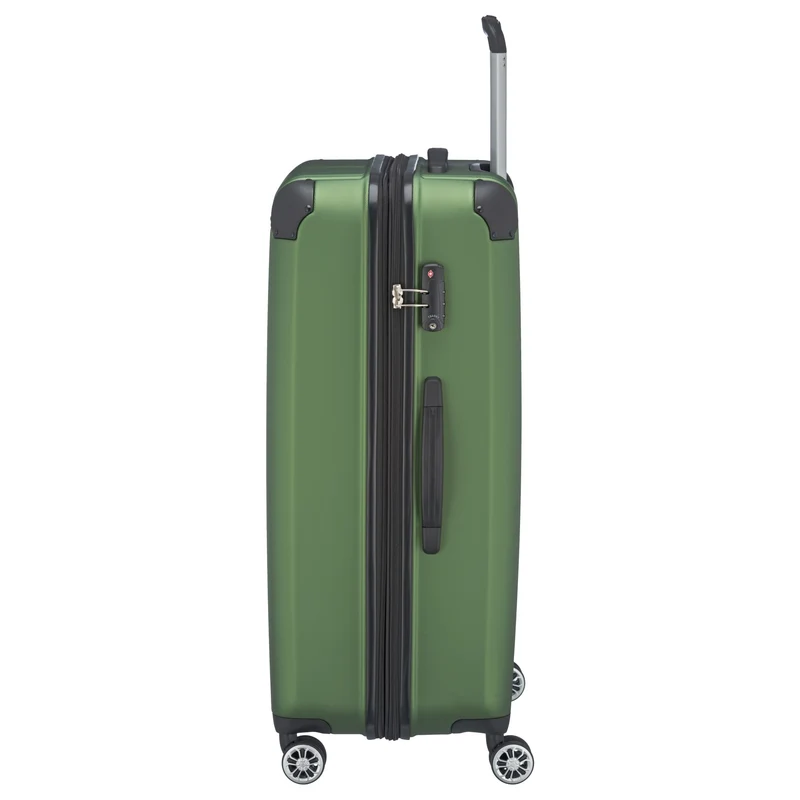 Travelite City - 4-Rollen-Trolley erw. L 77 cm (grün)