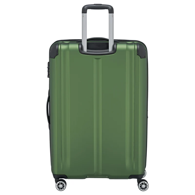 Travelite City - 4-Rollen-Trolley erw. L 77 cm (grün)
