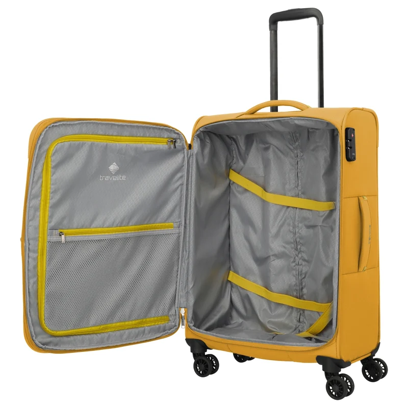 Travelite Umbria - 4-Rollen-Trolley-Set 3 tlg. (golden glow)