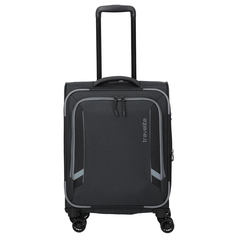 Travelite Corsiica - 4-Rollen-Kabinentrolley S 55 cm erw. (black)