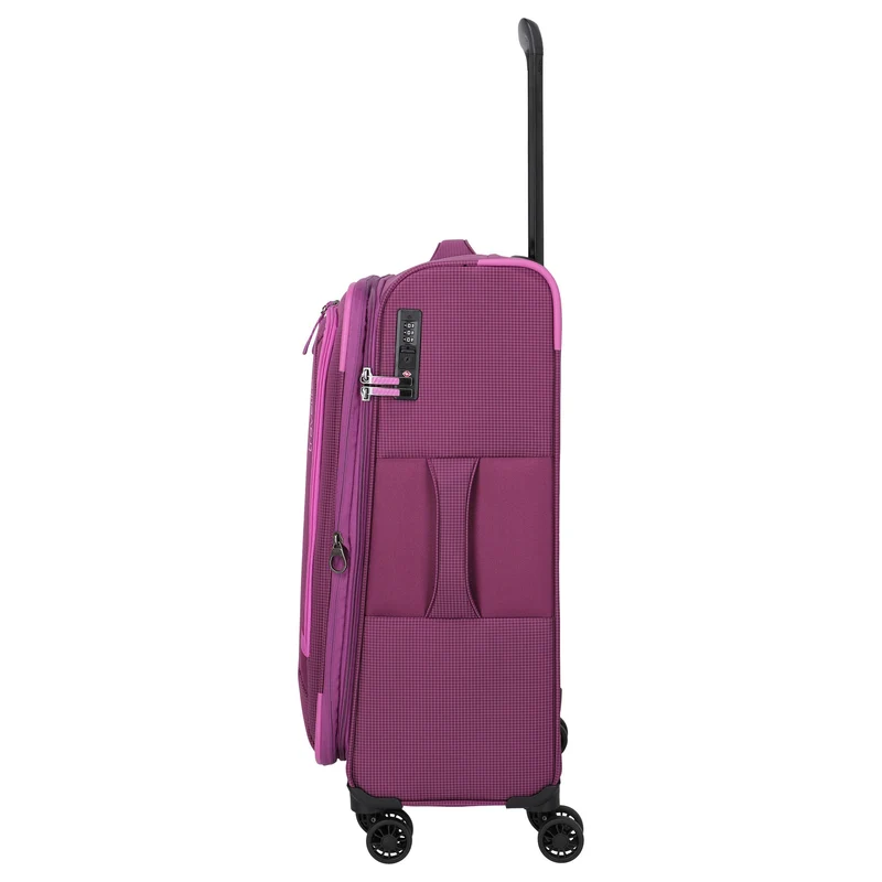 Travelite Corsiica - 4-Rollen-Trolley M 67 cm erw. (pink)