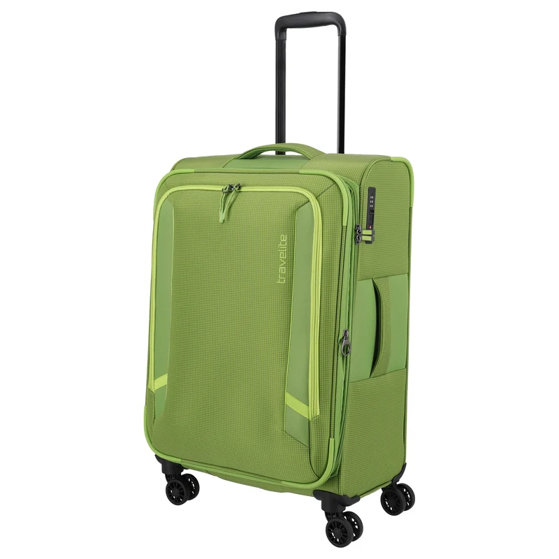 Travelite Corsiica - 4-Rollen-Trolley M 67 cm erw. (fresh green)