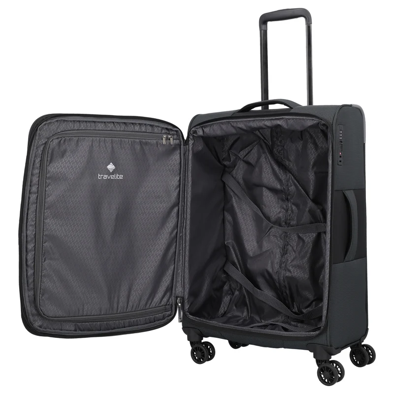 Travelite Corsiica - 4-Rollen-Trolley Set 4tlg. erw. (black)