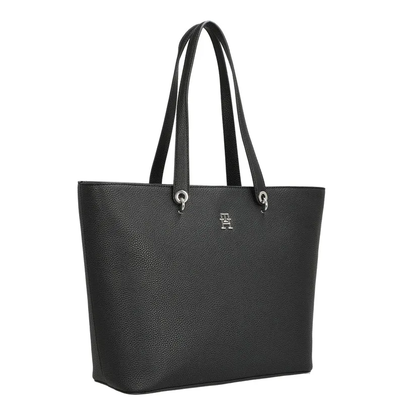 Tommy Hilfiger TH Emblem - Shopper 48 cm (schwarz)