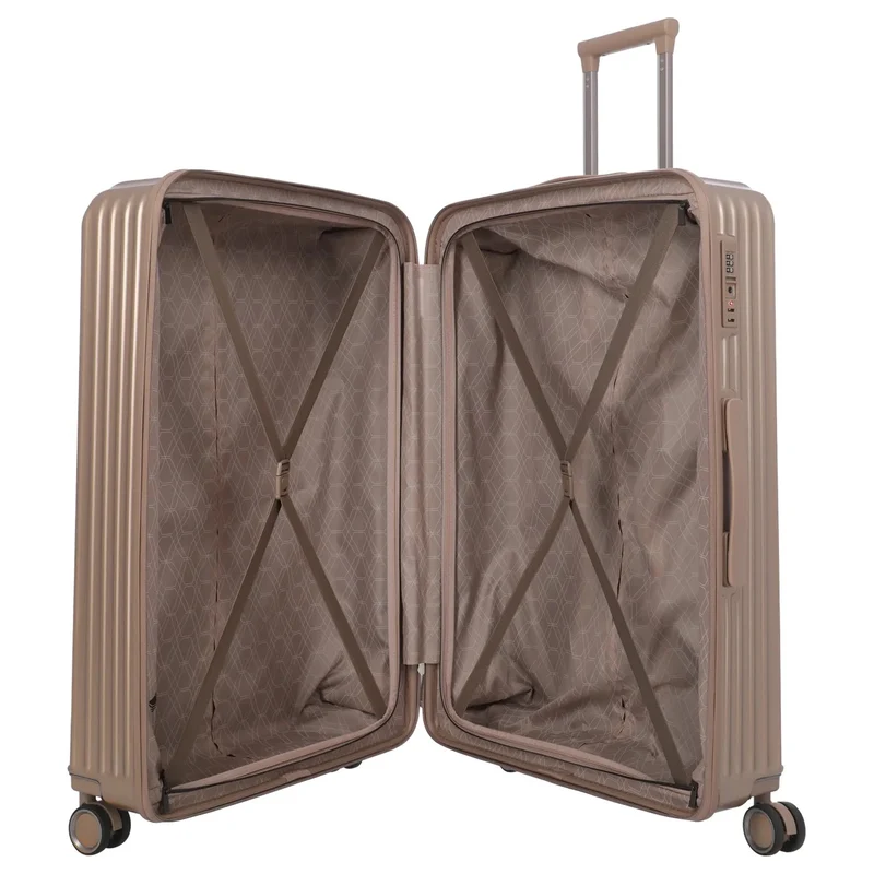 Travelite Paros - 4-Rollen-Trolley Set 3tlg. (cappuccino)