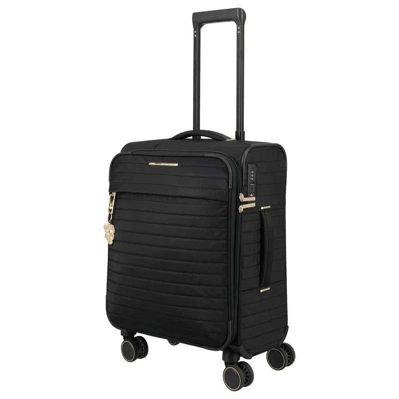 Travelite BARBARA Stepp - 4-Rollen-Trolley S 55 cm erw. (schwarz)