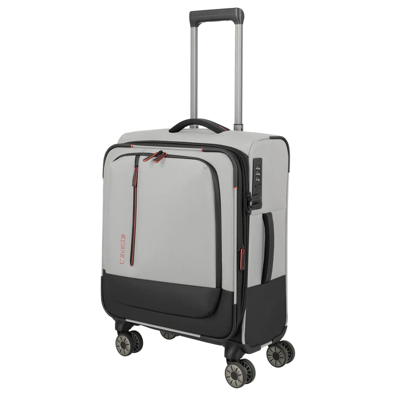 Travelite Crosslite - 4-Rollen-Kabinentrolley S 55 cm erw. (natur)