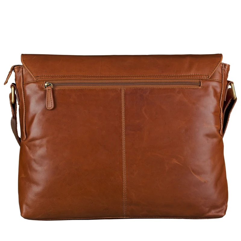 Leder Bürotasche mit 15,6 Zoll Laptopfach