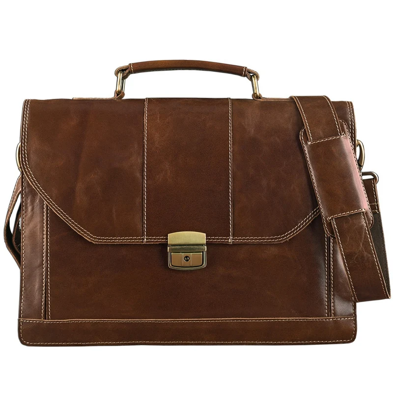 Vintage Businesstasche Leder braun