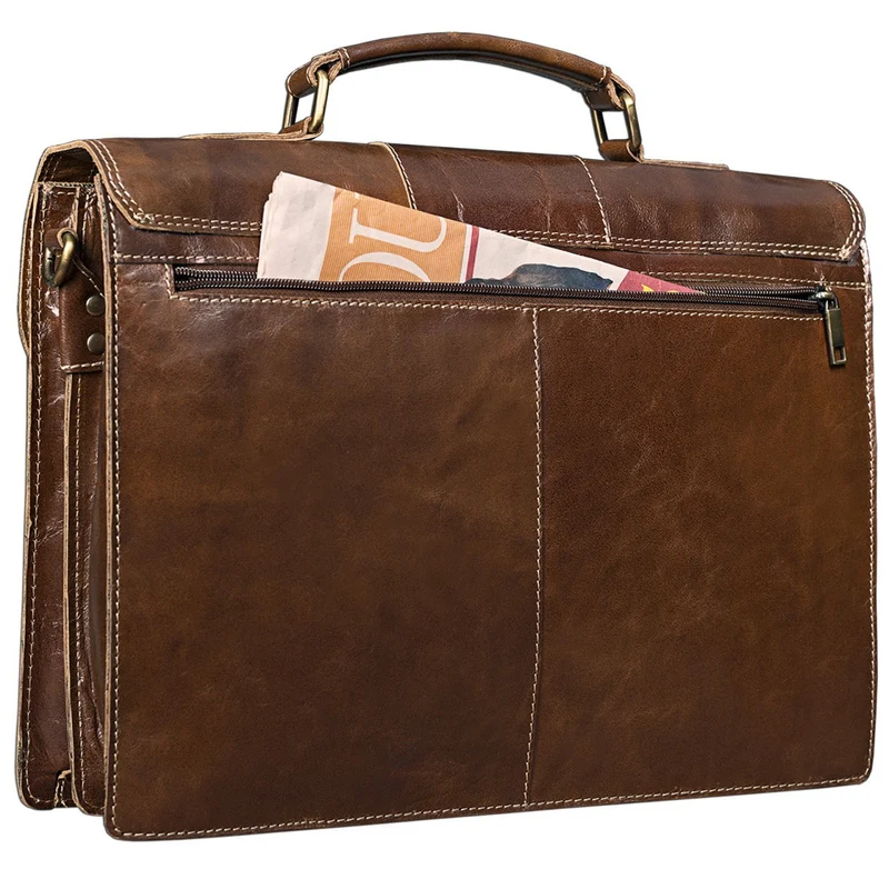 Vintage Businesstasche Leder braun