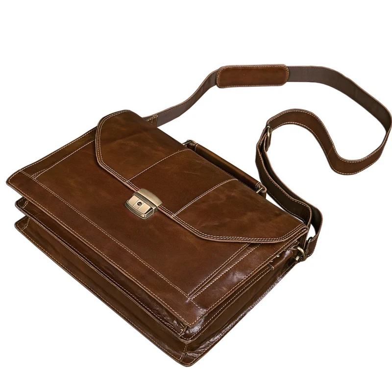 Vintage Businesstasche Leder braun
