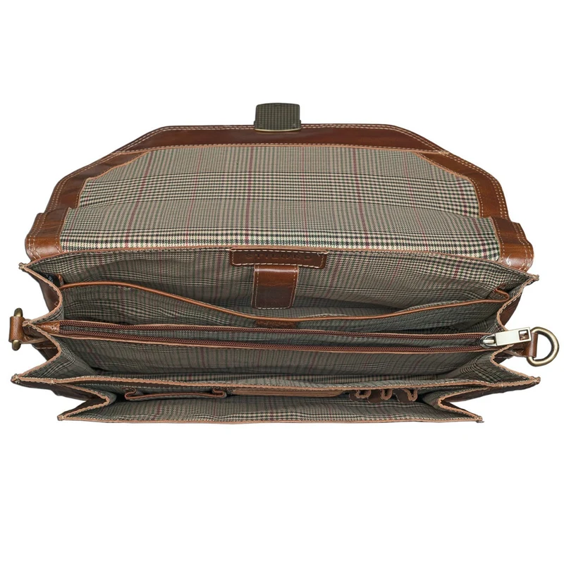 Vintage Businesstasche Leder braun