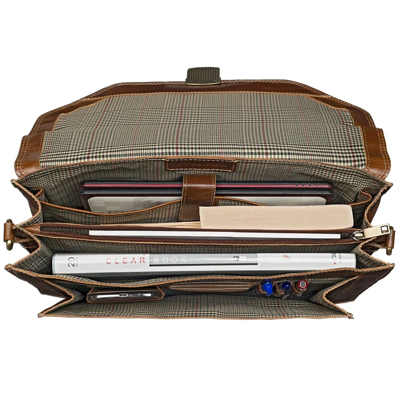 Vintage Businesstasche Leder braun