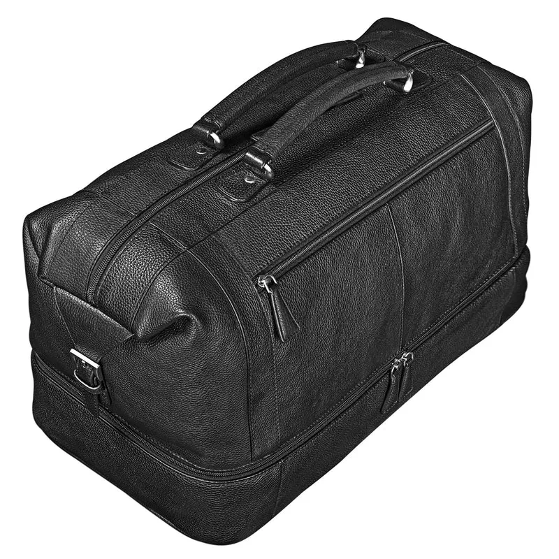 "Artur" Reisetasche Leder schwarz