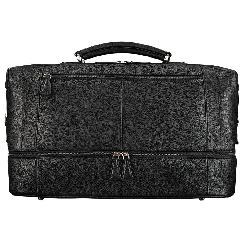 "Artur" Reisetasche Leder schwarz