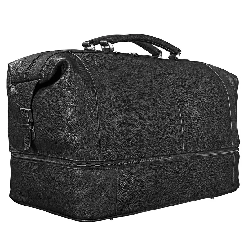 "Artur" Reisetasche Leder schwarz