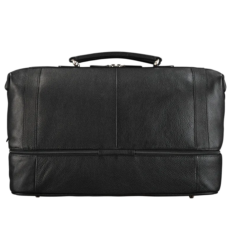 "Artur" Reisetasche Leder schwarz